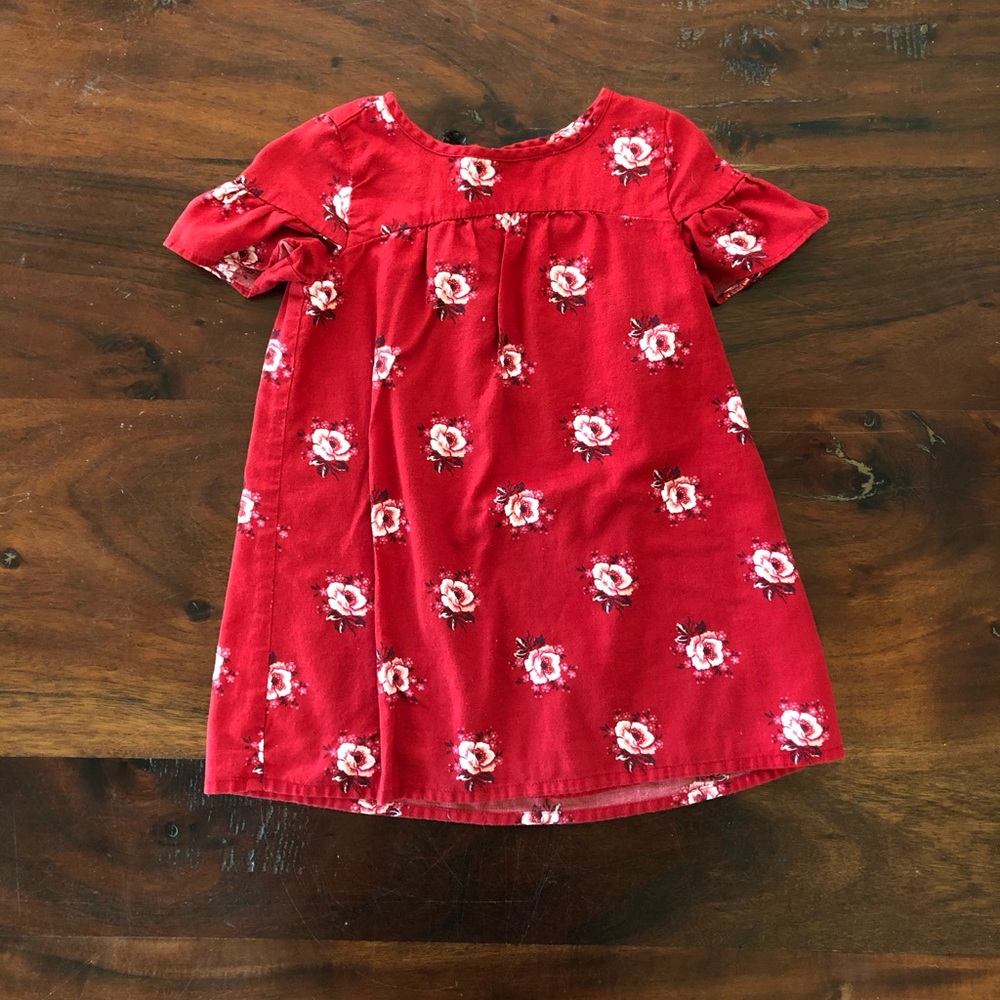 Gap red floral dress